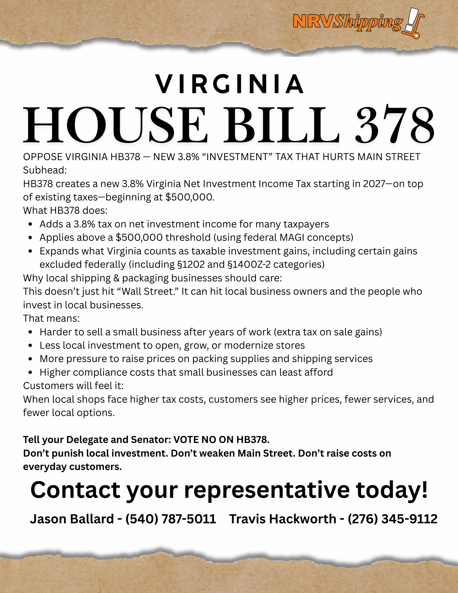 Virginia State House Bill 378