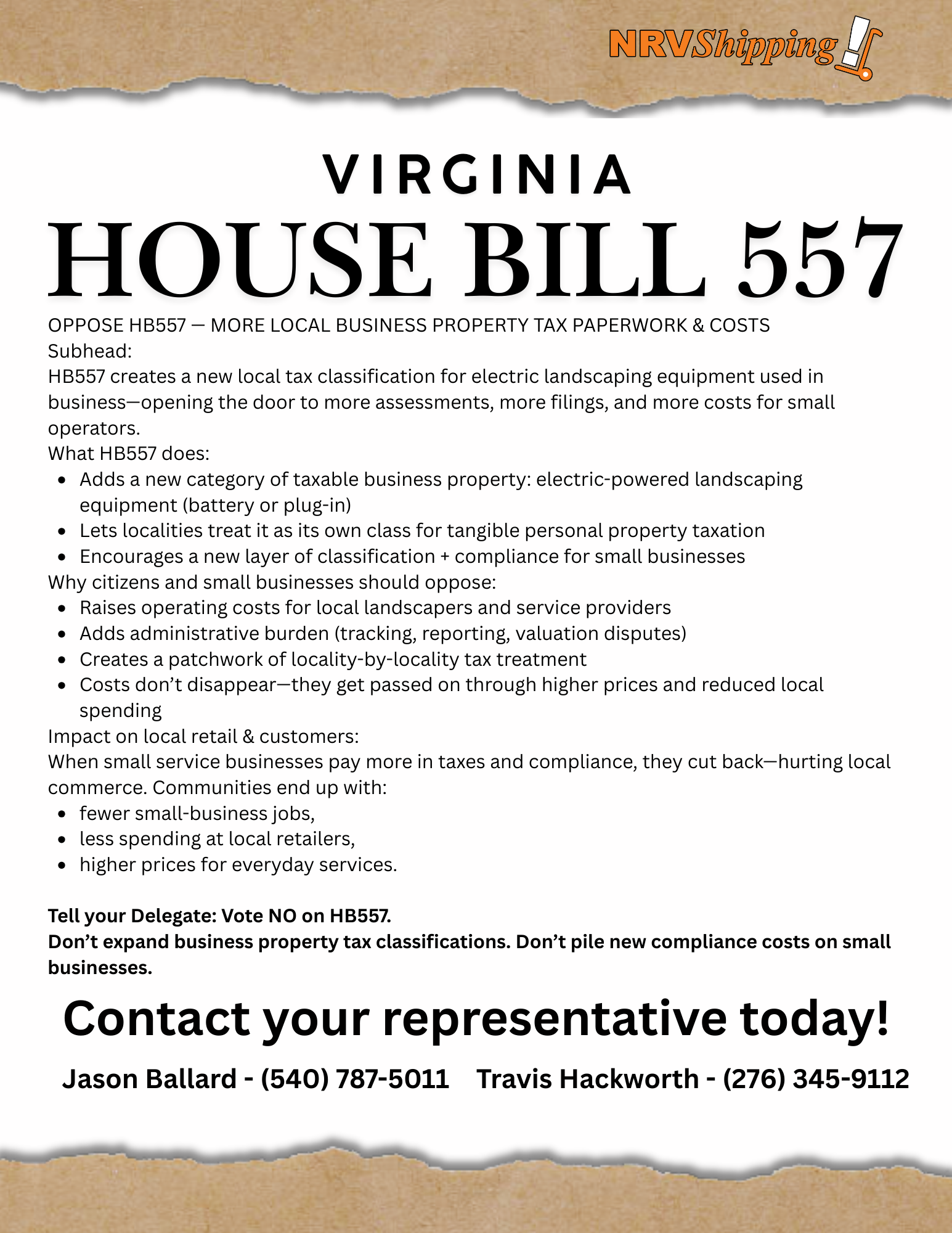 Virginia State House Bill 557