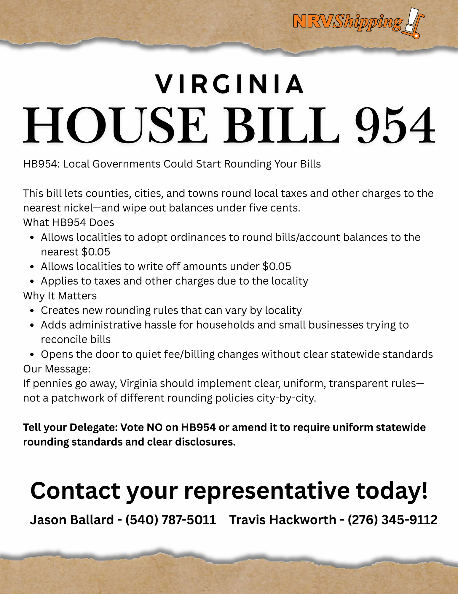 Virginia State House Bill 954